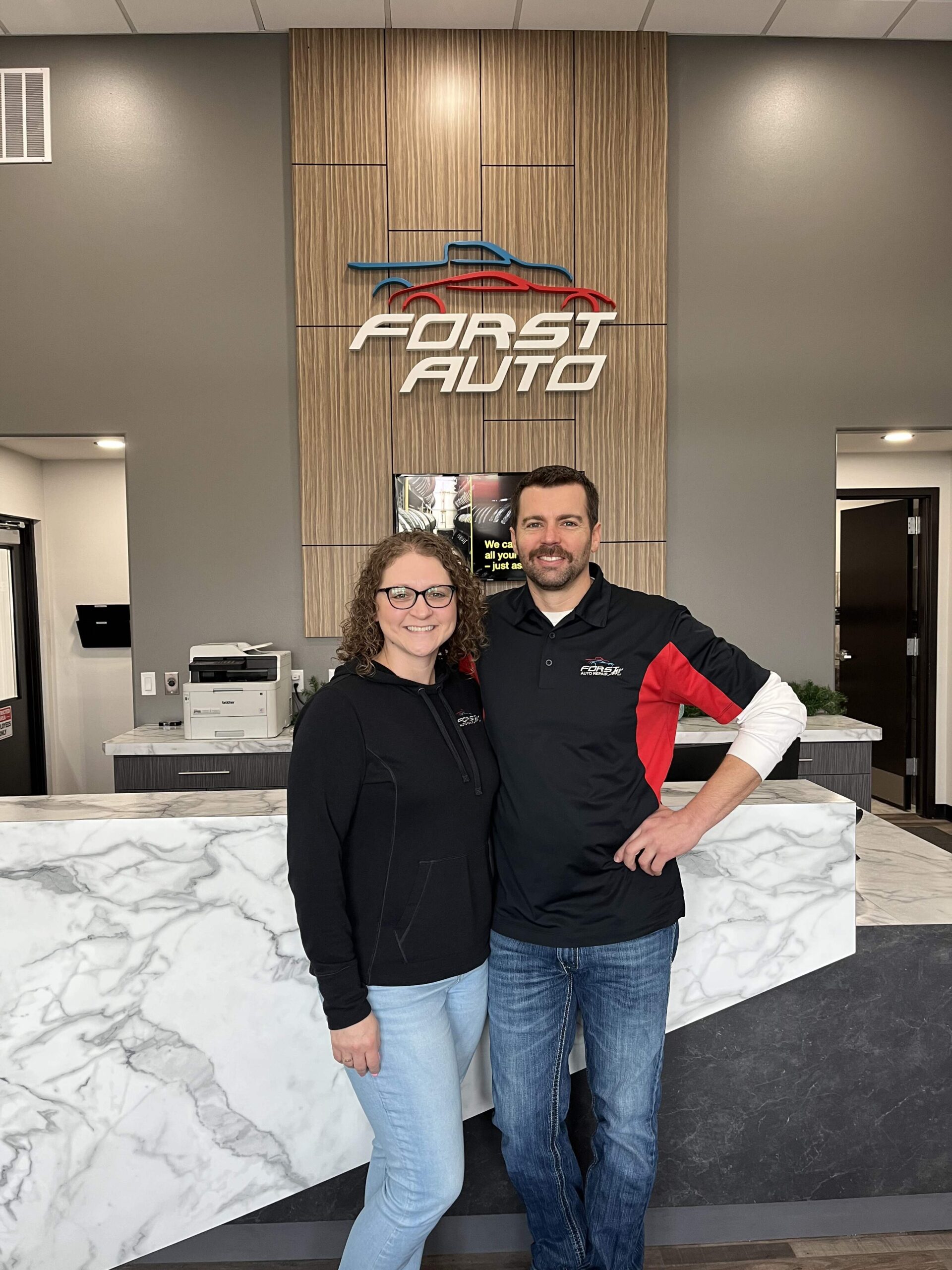 Katie and Tim are the owners of Forst Auto